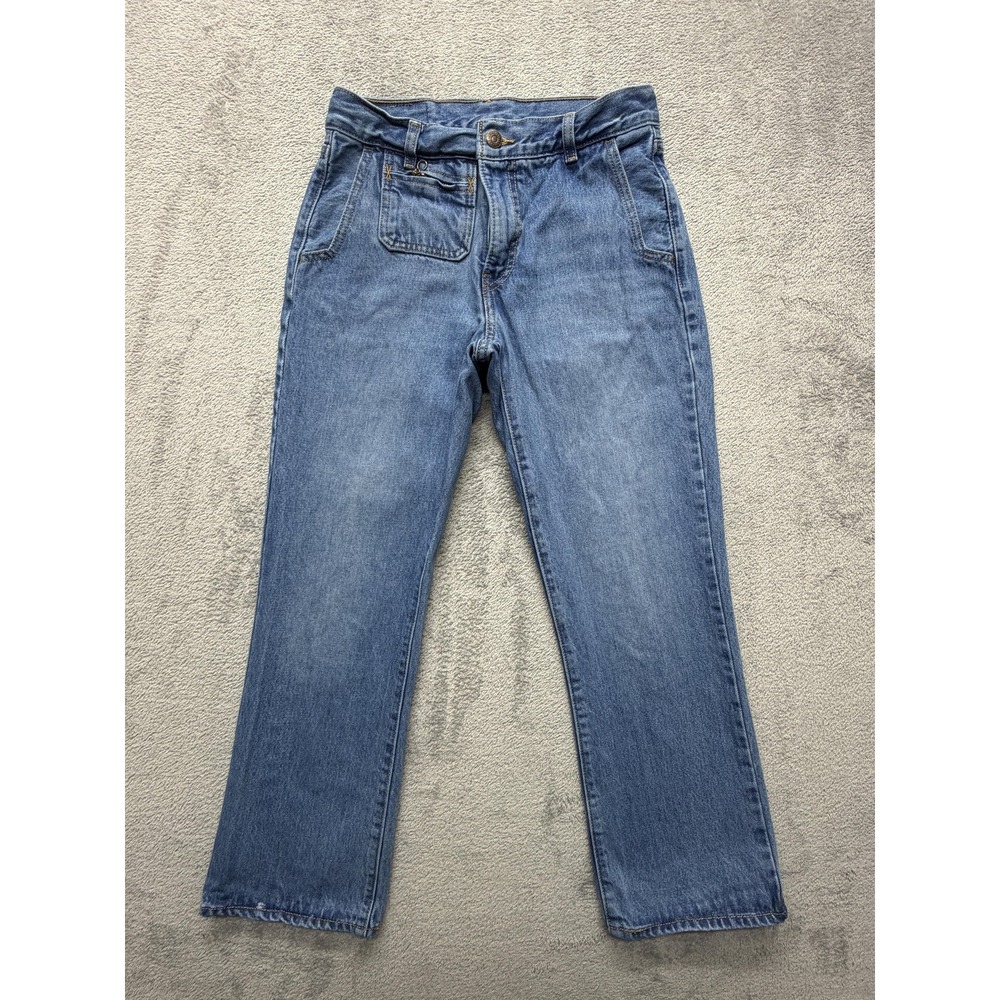 Levis Jeans Womens 27 Blue‎ Denim Mid Rise Straight Leg Zip Back Pocket Cotton